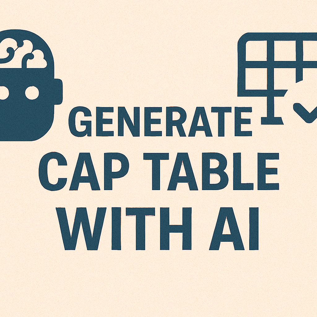 Cap table created with our AI Cap Table Generator
